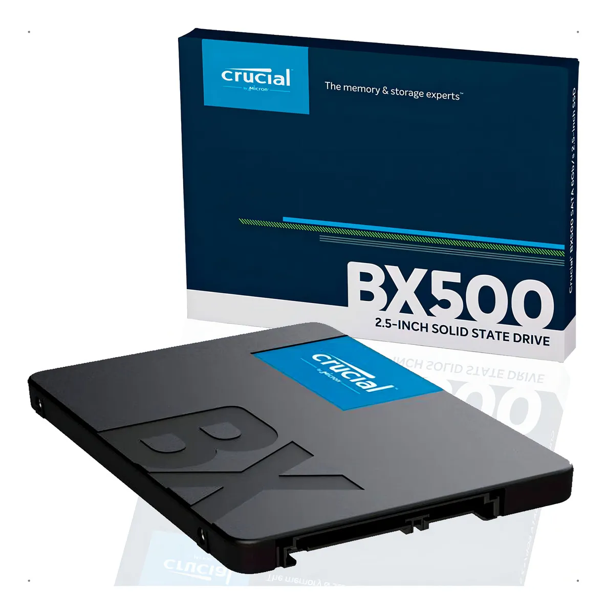 SSD SATA Crucial BX500 2.5” – 240GB / 500GB / 1TB / 2TB