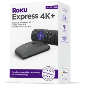 Roku Express 4K+ – Streaming Ultra HD con Control por Voz